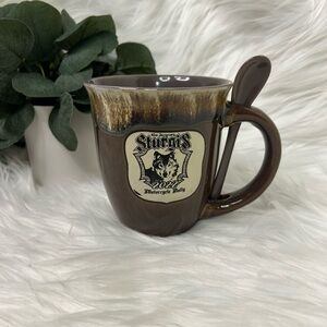 NWT- 2022 Sturgis Rally Ceramic Mug with spoon
